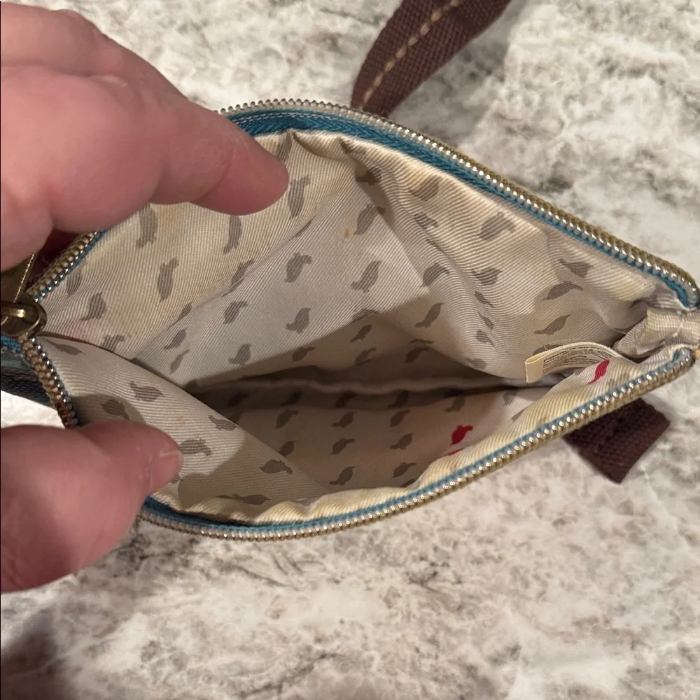 Sakroots Teal and Multicolor Floral Backpack with small pouch - Picture 10 of 10